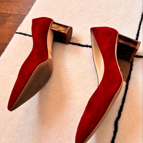 Sarah Flint Perfect Emma, Merlot Suede, IT 36-US 6 - Picture 3 of 5